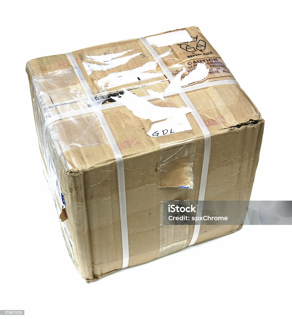 Использовать коробку для пересылки - Стоковые фото Перевозка груза роялти-фри
