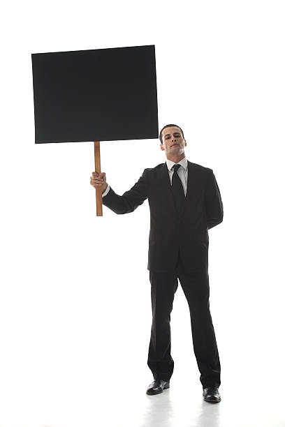 Business Protest - Space for writing stock photo