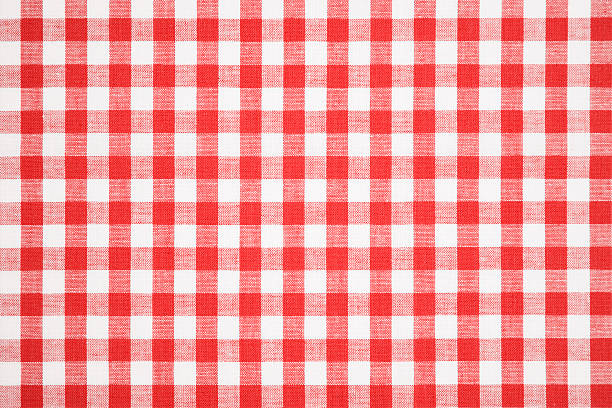 tablecloth texture-checked fabric - rutig bildbanksfoton och bilder