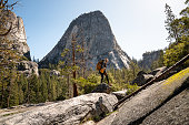 Female hiker exploring Yosemite National Park