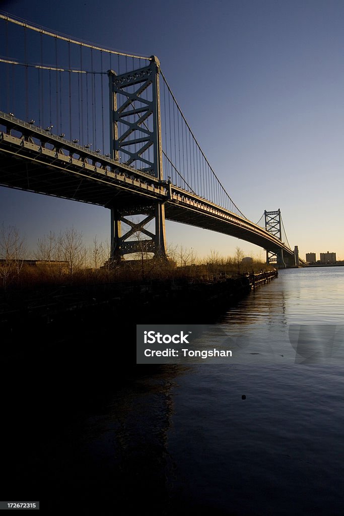 Мост Бенджамина Франклина, Philadelphia - Стоковые фото Мост роялти-фри