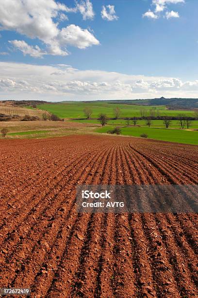 Wiesen Und Felder Ii Stockfoto und mehr Bilder von Agrarbetrieb - Agrarbetrieb, Bildhintergrund, Blau