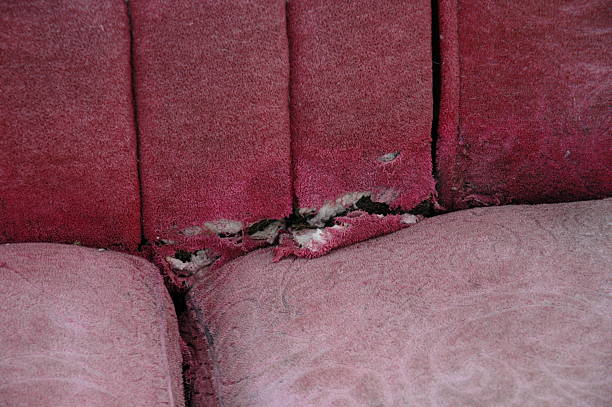 Torn Upholstery stock photo