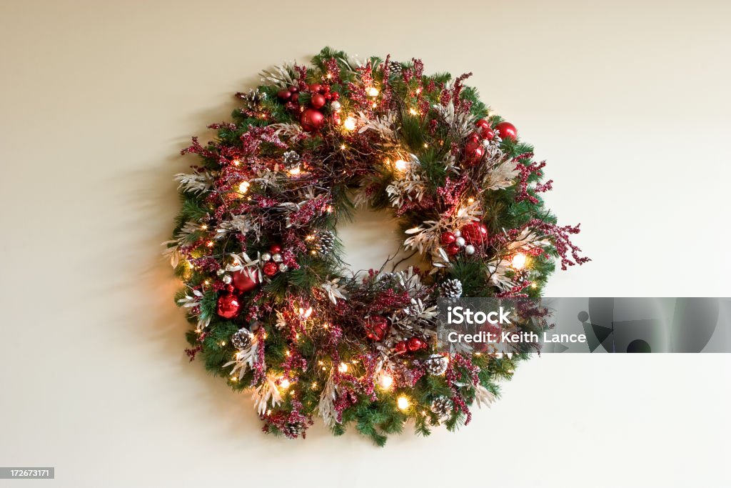 Christmas Wreath Celebration Event Stock Photo