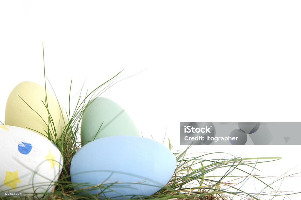 Wielkanoc jaja pastelowych - Zbiór zdjęć royalty-free (Białe tło)