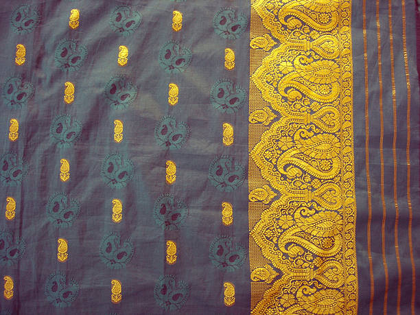 istock Purple and Green Sari 172673345