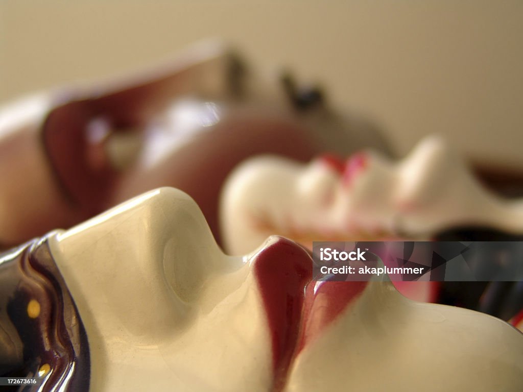 Quiescence Display of masks. Animal Nose Stock Photo