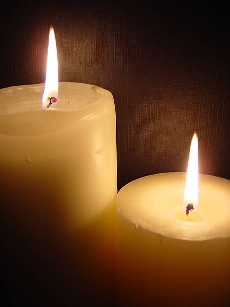 Candele Aflame - foto stock
