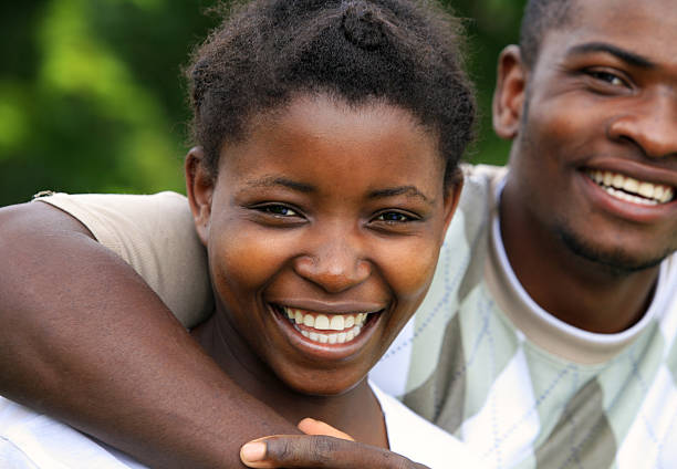 istock Young African couple focus woman 172673948