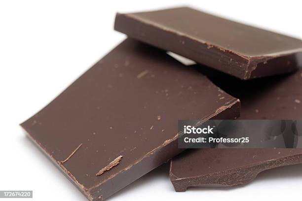 Chocolate Negro Foto de stock y más banco de imágenes de Blanco - Color - Blanco - Color, Chocolate, Chocolate negro