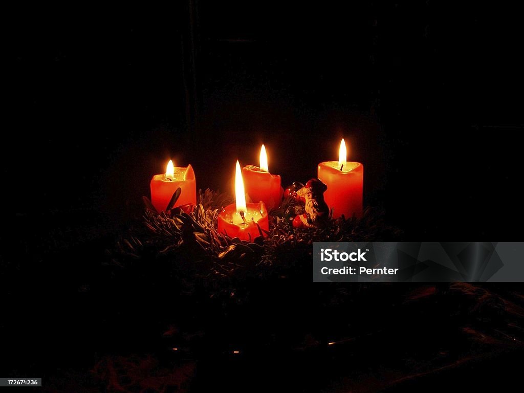 Quatro velas Adventista - Royalty-free Advento Foto de stock