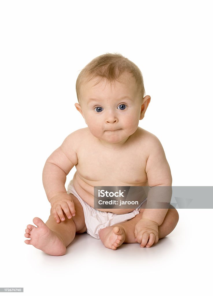 Piccolo bambino felice - Foto stock royalty-free di 6-11 Mesi