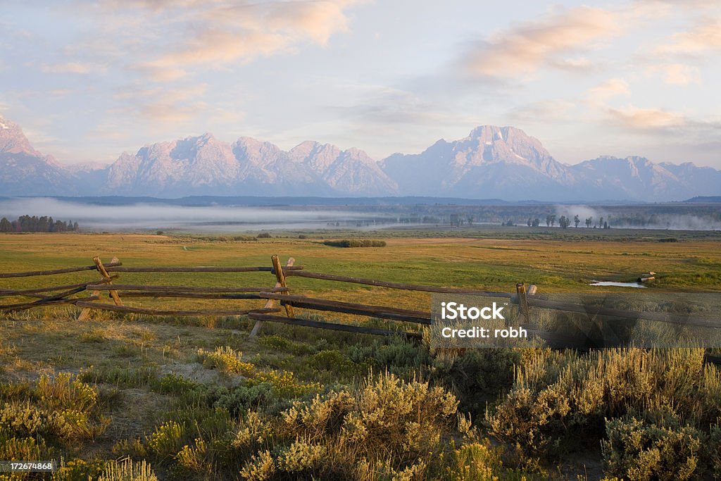 Grand Tetons éclat - Photo de Aube libre de droits