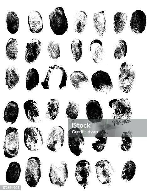Fingerabdrücke Stockfoto und mehr Bilder von Fingerabdruck - Fingerabdruck, Schmutzig, Malfarbe