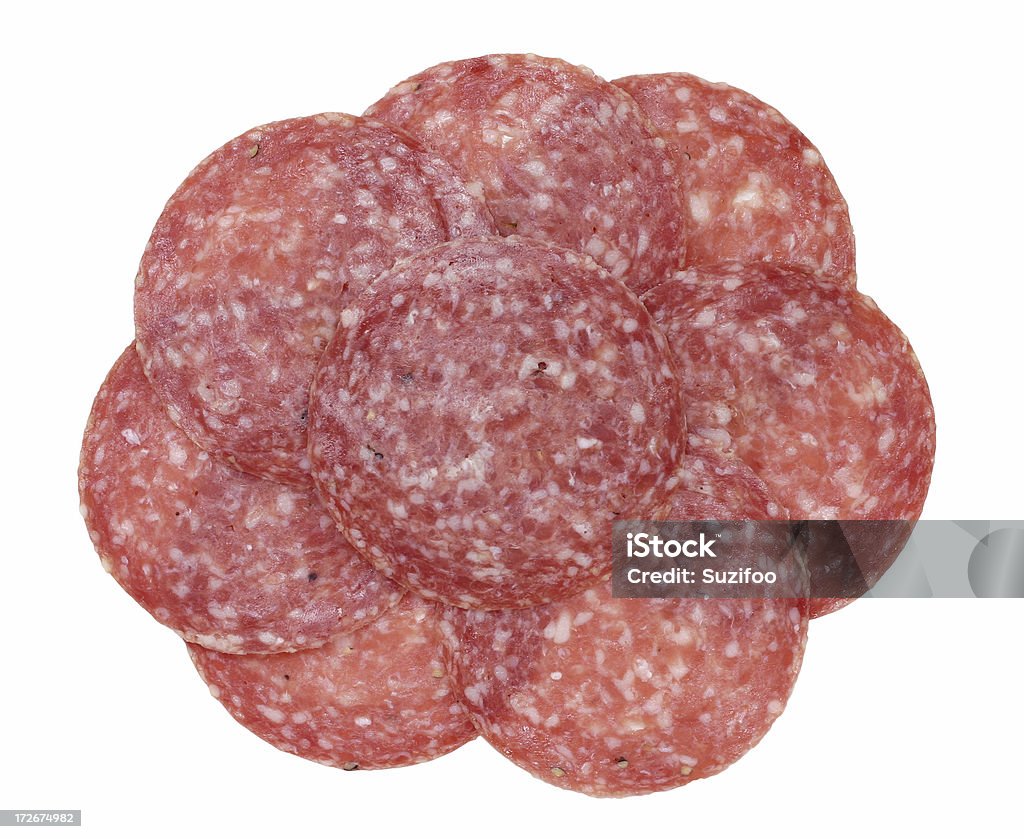 Salame - Foto de stock de Fatia royalty-free