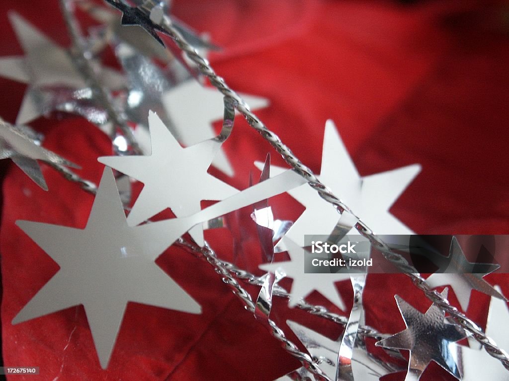 Estrelas de Prata - Royalty-free Bola de Árvore de Natal Foto de stock