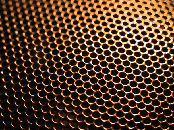 loud speaker grid stock photo