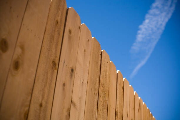Picket Fence and Blue Sky