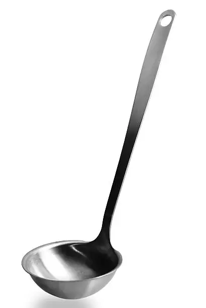 Asolated Stainless Ladle on WhiteFor Similar Images: