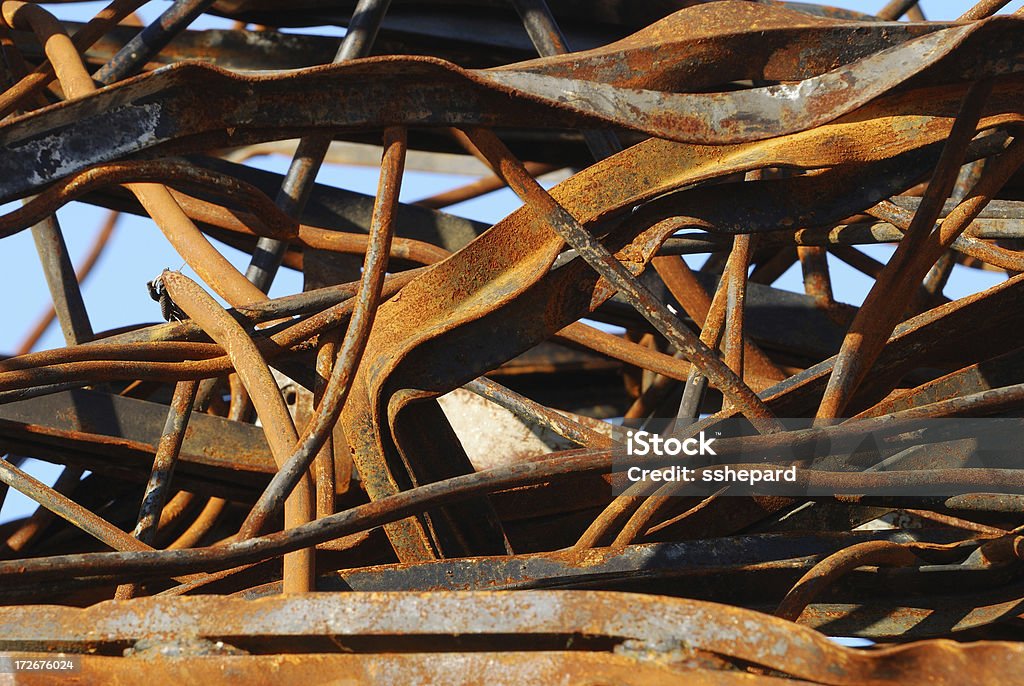 Twisted Rusty aço - Foto de stock de Acabado royalty-free