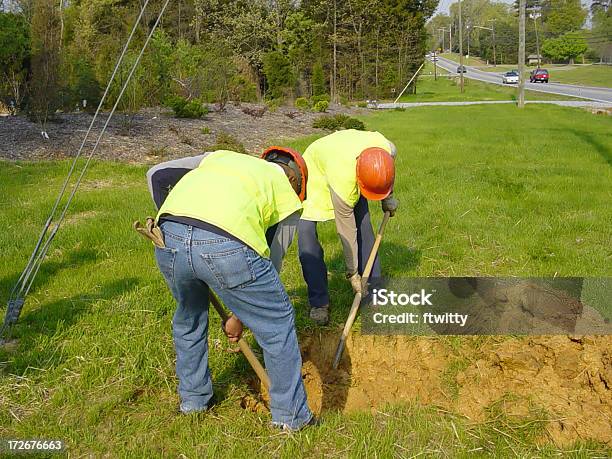 Bau Arbeiter 1 Stockfoto und mehr Bilder von Bauarbeiter - Bauarbeiter, Graben - Von Menschen geschaffener Raum, Arbeiten