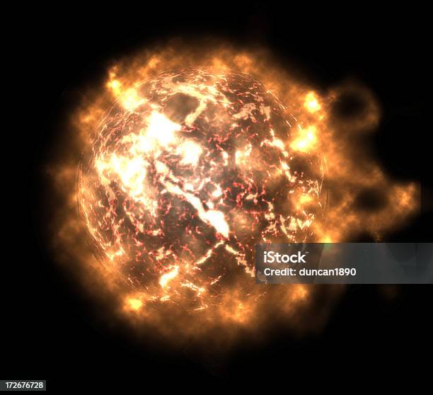 Fireball Sun Stock Photo - Download Image Now - Exploding, Planet - Space, Big Bang