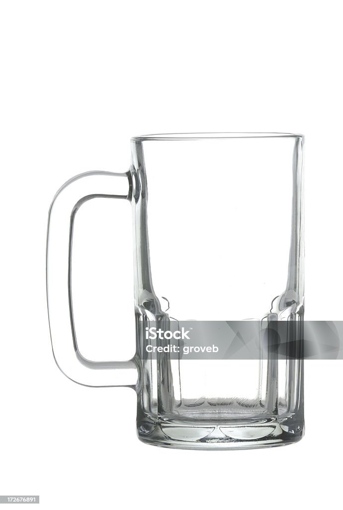 Glass beer mug w/clipping path Empty beer mug. includes clipping paths. Alcohol - Drink Stock Photo