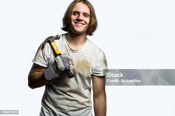 Foto de Homens De Trabalho e mais fotos de stock de Adulto - Adulto, Carpinteiro, Consertador