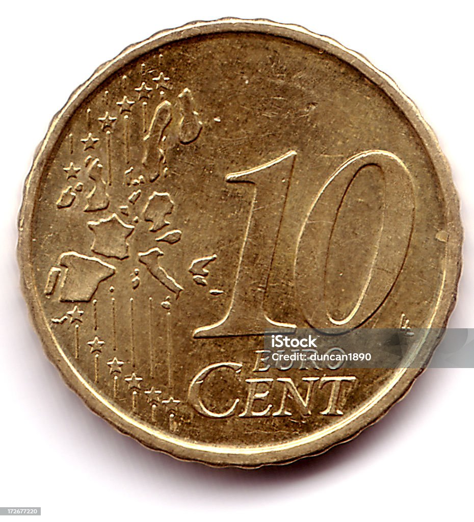 10 유로 센트 동전 - 로열티 프리 10 센트 스톡 사진