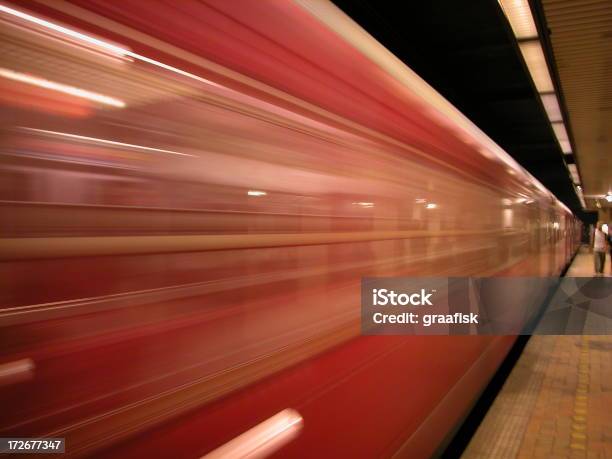 Speeding Train 2 Stock Photo - Download Image Now - Activity, Blurred Motion, Commuter