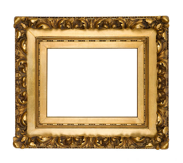 istock Antique Ornate Gold Carved Museum Frame 172677613