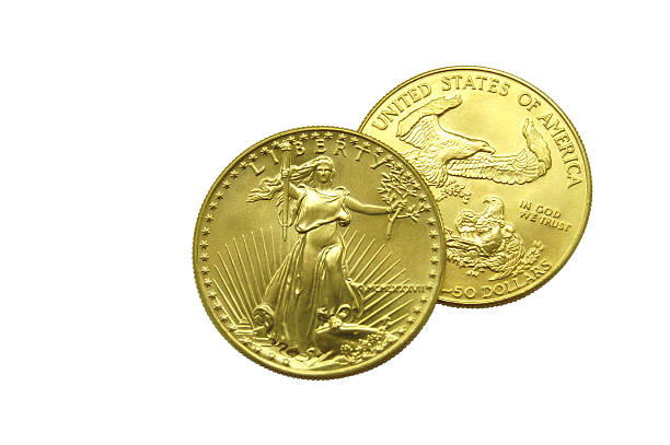 istock Front and back of US Gold Eagle coin 172677733