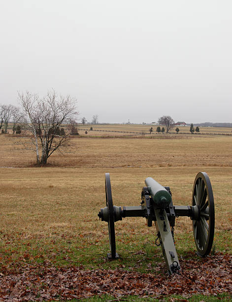 геттисберг пушка - american civil war battle conflict gettysburg national military park стоковые фото и изображения