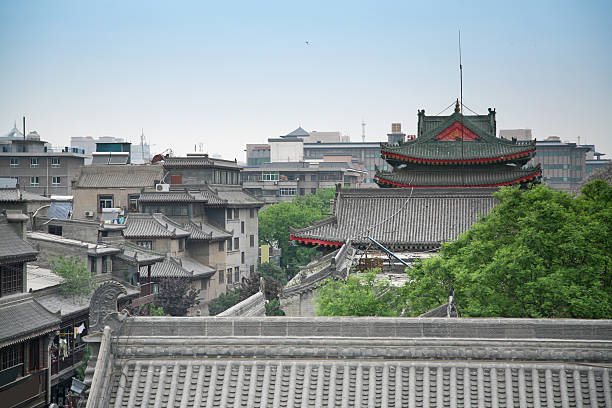 istock Traditional Chinese Rooftops In Cityscape 172677866