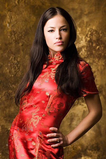 istock Beauty in red dress 172677990