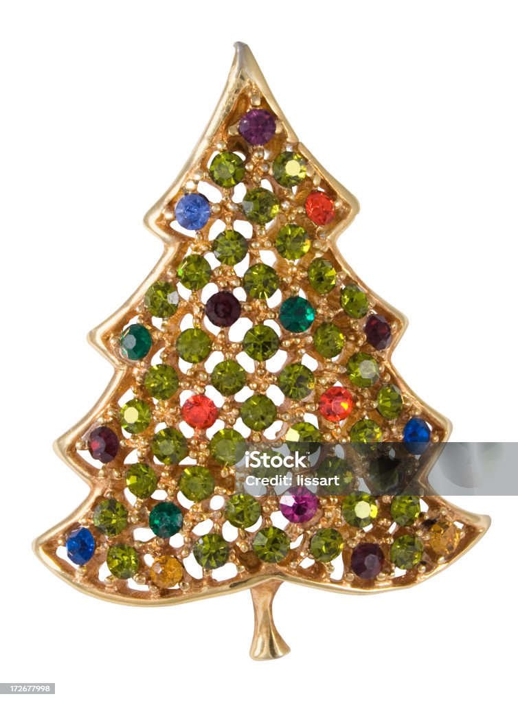 Albero di natale Vintage Pin - Foto stock royalty-free di Natale