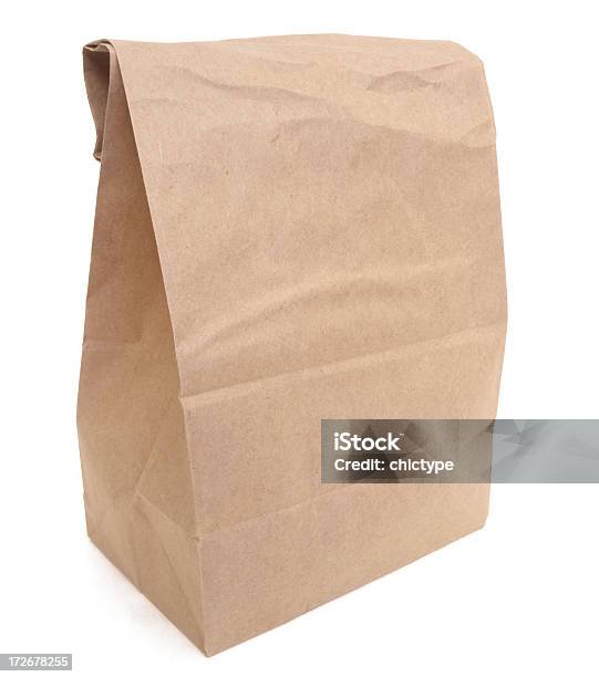 Lunch Bag Stock Photo - Download Image Now - Freezer Bag, Paper, Bag