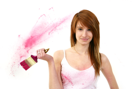 Young woman painting http://www.lisegagne.com/images/casual.jpg