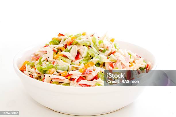 Crab Salad In A Bowl Stock Photo - Download Image Now - Crab, Crab - Seafood, Salad