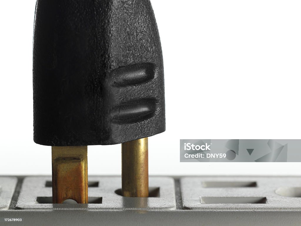 Anschluss In - Lizenzfrei Dreipoliger Stecker Stock-Foto