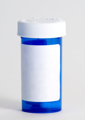 medical pills with clipping path.