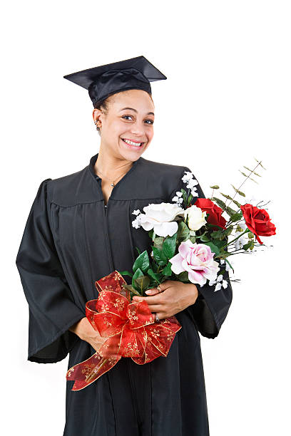 istock happy graduate with flowers 172679023