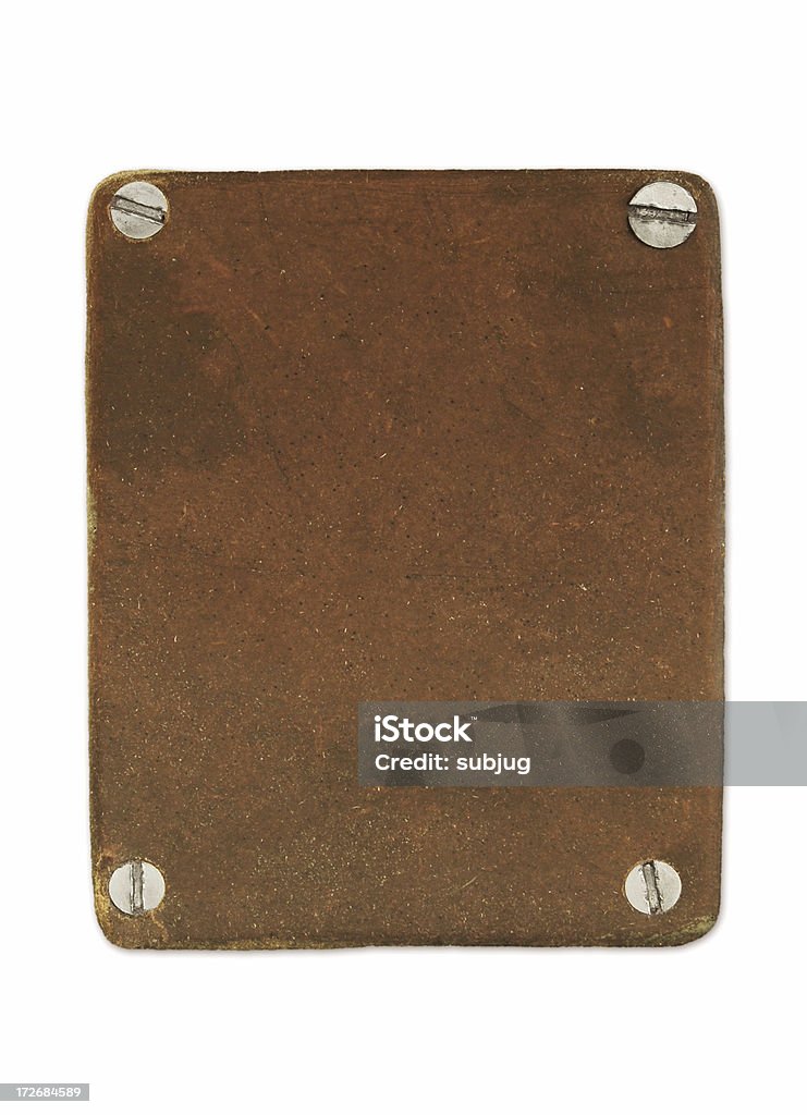 Rusty placa de metal - Foto de stock de Aço royalty-free