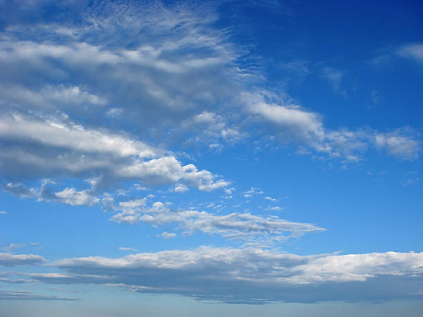 altocumulus cloud layer stock photo