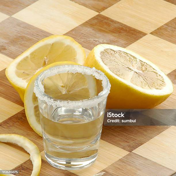 Shot Of Tequila With Lemon Stock Photo - Download Image Now - Alcohol - Drink, Celebration, Cocktail