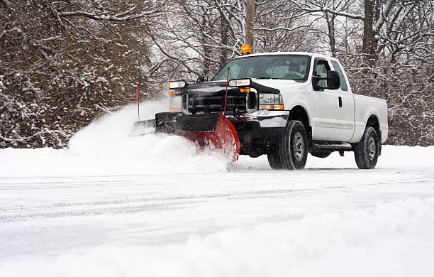 rimozione della strada - snow remover foto e immagini stock