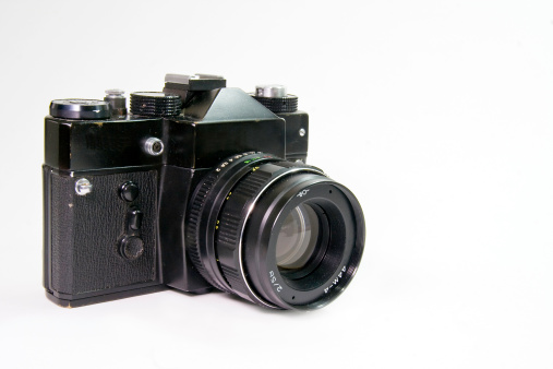 An older vintage film camera