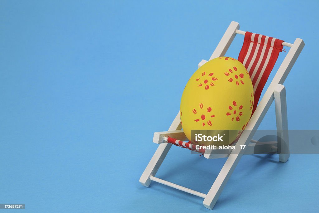 Entspannende easter egg - Lizenzfrei Ostern Stock-Foto