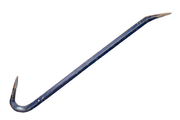Crowbar Isolated with Clipping Path stock photo