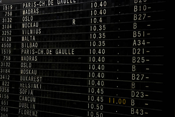 Aeropuerto de calendario - foto de stock